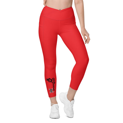 Soi-Crossover leggings with pockets