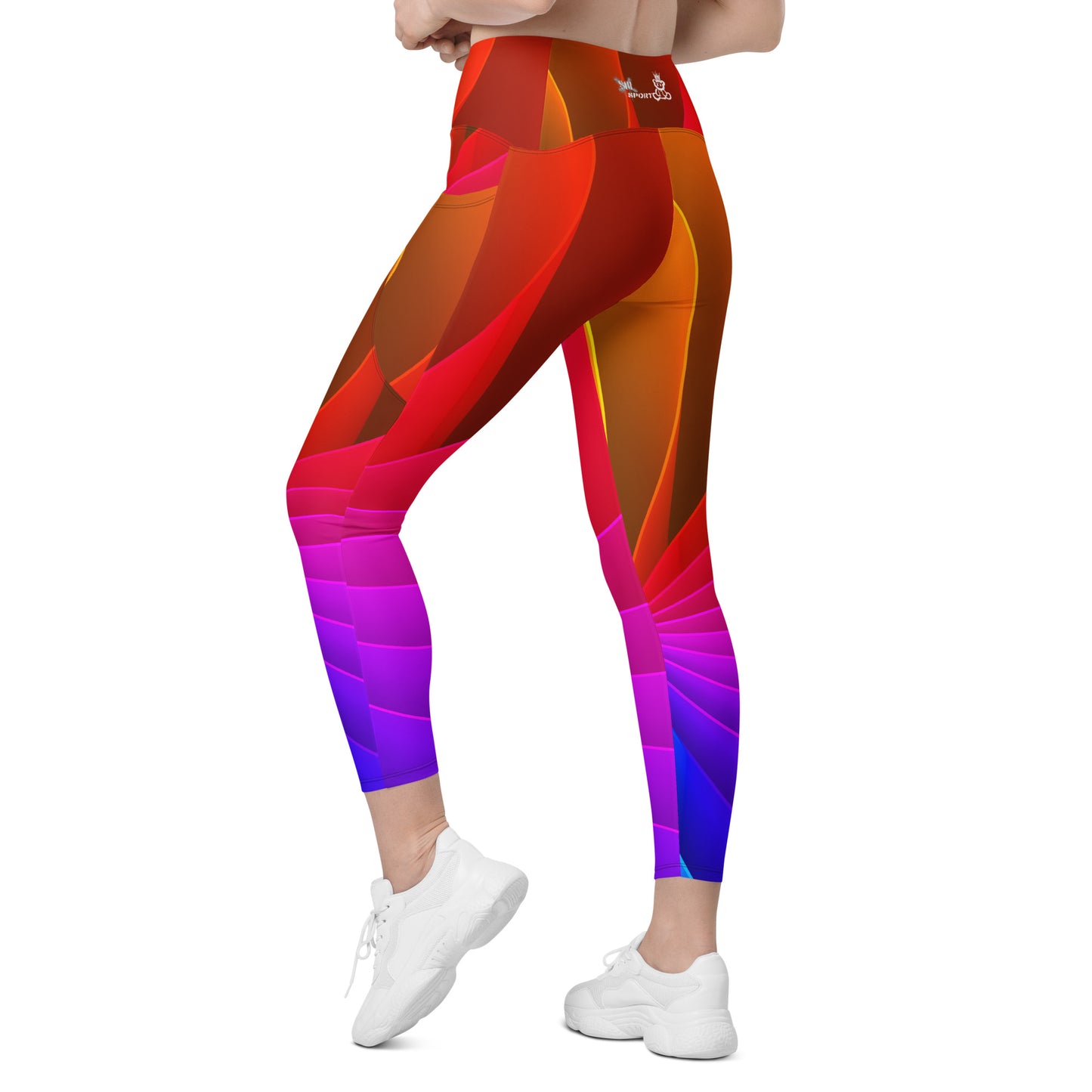 Soi-Crossover leggings with pockets