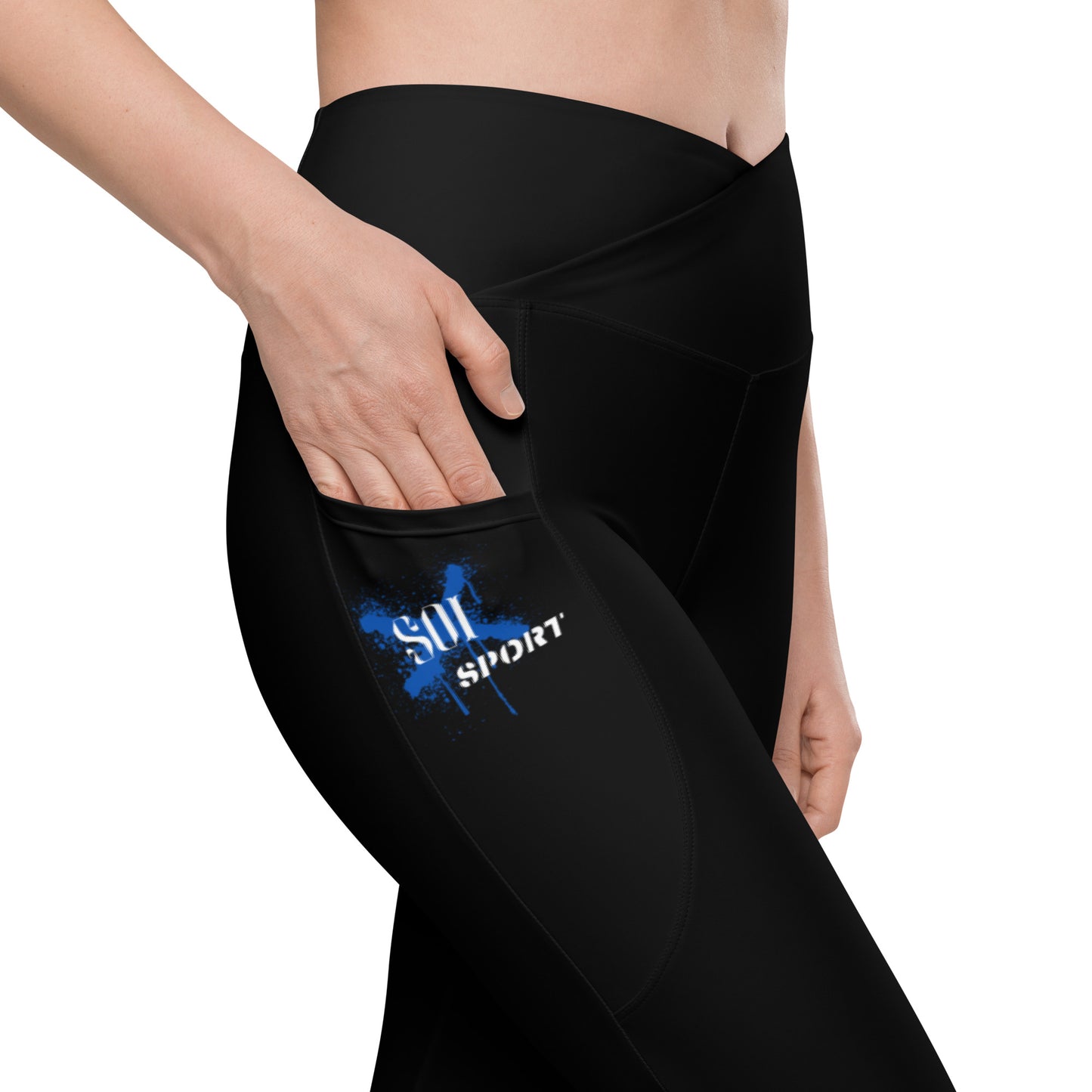 Soi-Crossover leggings with pockets