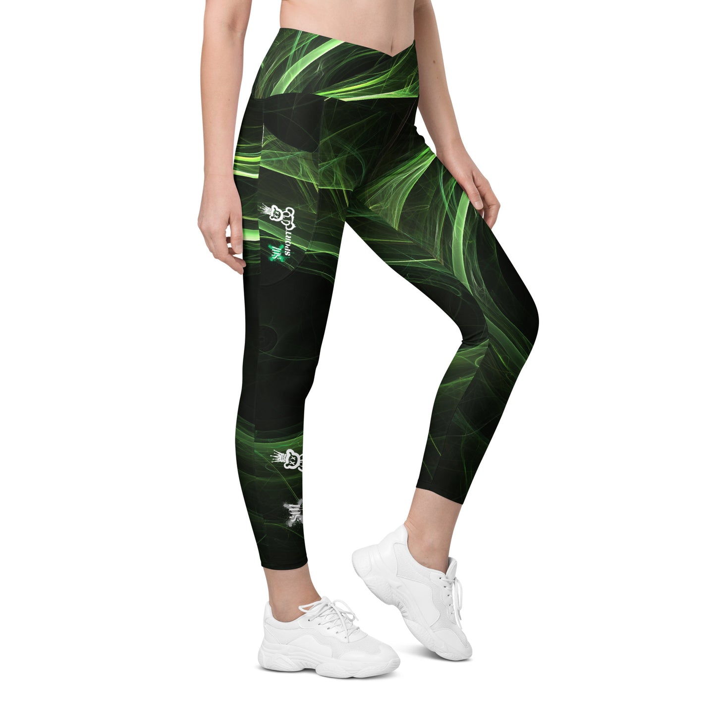 Soi-Crossover leggings with pockets