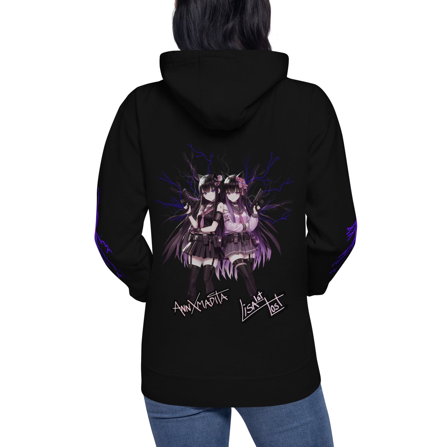 AnnXmadita X LisaIstLost Hoodie - Black / Purple