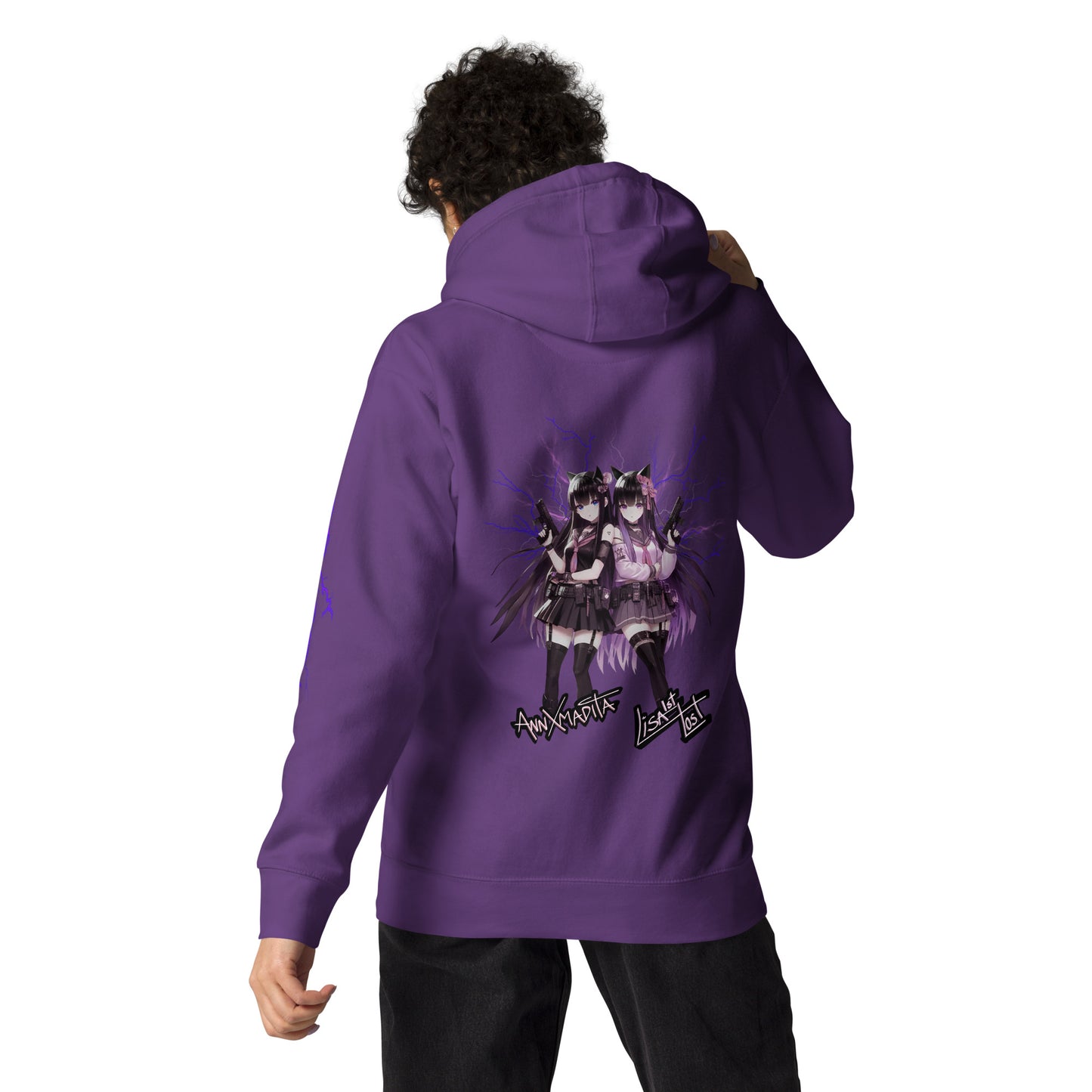 AnnXmadita X LisaIstLost Hoodie - Black / Purple